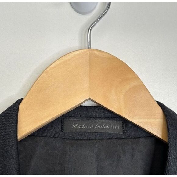 Calvin Klein Wool Blazer Two Button Charcoal Gray Business Jacket Size 40L - Picture 5 of 7